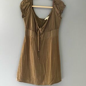 Elegant Brown Mini Dress